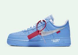 Off White Nike Air Force 1 Mca Blue Release Date Sneakernews Com In 2020 White Nikes Nike Air Force Nike Shoes Blue