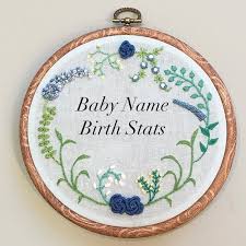 Hand Embroidery Name Baby Boy Birth Announcement Baby Name Etsy Baby Boy Birth Announcement Birth Announcement Boy Birth Announcement