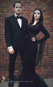 The addams family halloween costume. Cool Morticia And Gomez Addams Couple Costume