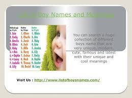 .or search boy first names to find famous people. What Are Some Famous Boy Names