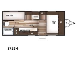 Step inside and notice the living area, or bedroom area in front depending on the time of day. 2017 New Forest River Wildwood X Lite 175 Bh Travel Trailer In Washington Wa