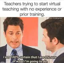 Teachers Trying To Start Virtual Teaching Teaching Memes Teaching Humor Teacher Memes Funny