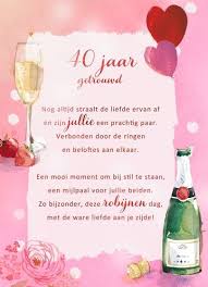 Kaarten Huwelijk 40 Jaar Robijn Hallmark Huwelijksverjaardag Kaarten Huwelijksjubileum 40 Jarig Huwelijk Knutselen