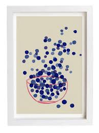 Cuisine Art Print Bleuet Indigo Bleu Simple Summer Fruits Art Simple Minimaliste Illustration Haute Qualite Fine Art Print Avec Images Art Et Cuisine L Art Du Fruit Affiches D Art