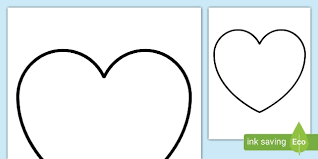 free blank heart template printable coloring templatefree blank heart