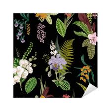 116,000+ vectors, stock photos & psd files. Vector Seamless Vintage Floral Pattern Exotic Orchid And Leaf Botanical Classic Illustration Vivid Color Sticker Pixers We Live To Change