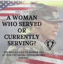 Cheri Barry riding in the 2009 Veterans Day parade