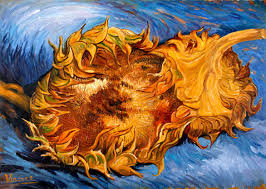 He painted them in arles, in the south of france, in 1888 and 1889. Two Cut Sunflowers The Met Reproduction Van Gogh Studio