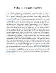 Calaméo - Statement Of Interest Internship