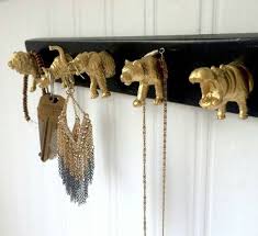 Jewelry Hanger Key Rack Wall Hanging Jewelry Organizer Animal Head Hooks Key Rack Necklace Jewelry Organizer Wall Jewelry Wall Hanging Jewelry Organizer