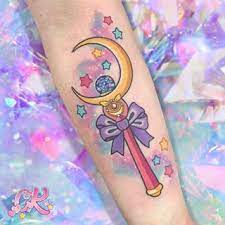 Carly Carly Kawaii Seven Tails Tattoo Spotswood Melbourne Victoria Australia Sailor Moon Tattoo Kawaii Tattoo Bright Tattoos