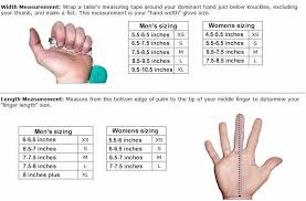 Glove Sizing Chart Oregon Glove Company