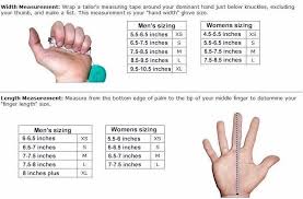 glove sizing chart oregon glove company