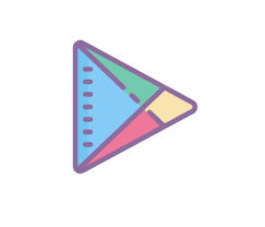 170+ awesome aesthetic app icons for ios 14. Google Play Store Icon Aesthetic Blue