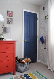 Add A Pop Of Color By Painting The Door Ditch The Typical White Interior Or Exterior Door And Add Idee Deco Chambre Garcon Deco Chambre Garcon Idee Chambre