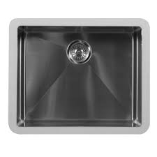 Position the template so it is centered on the sink cabinet and is at least 1 1/2 inches back from the countertop's front edge. Karran Edge E 525 Stainless Steel Kitchen Sink Solidsurface Com