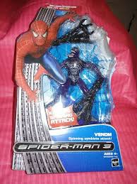 About 4.5 cm high (8cm for big size). 2007 Spider Man 3 Movie Venom Action Figure Spinning Sy