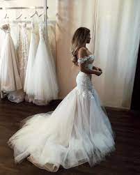 Wedding Dresses Gallery Pa Instagram Complete Your Fairy-tale Themed Wedding With An Ench Applique Wedding Dress Backless Wedding Mermaid Style Wedding Dress