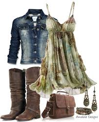 Country Chic By Amabiledesigns On Polyvore Chic Outfits Fashion Country Outfits