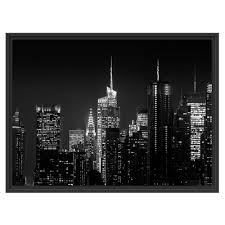 Black And White Framed Prints Uk East Urban Home New York From Above Framed Graphic Art Print White Framed Art Framed Art Prints New York From Above