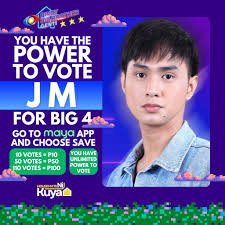 YOU HAVE THE POWER TO VOTE FOR YOUR BIG 4 💥 Go to Maya app and vote to  save Fyang, JM, Kai, Kolette or Rain to be part of the Big 4.