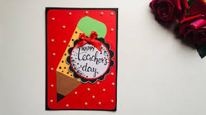 When you design your greeting cards, you have control over the look and sentiment so that your card delivers just the right message. Handmade Teacher S Day Card Making Idea How To Make Card For Teacher S Day Teacher Cards Teachers Day Card Cards Handmade