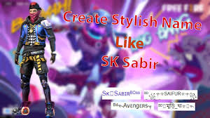 Global top rank 1 sk sabir boss gameplay.hello friends, welcome to this video which subscribes to the new channel and press the bull icon.my free fire uid=32. How To Create Stylish Name In Free Fire Sk Sabir Name Youtube