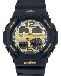 Ρολόι UMBRO Sport Chronograph Black Rubber Strap - UMB-051-1 - OROLOI.gr