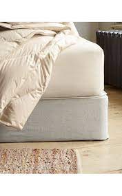I Used A 12 Fitted Sheet Stapled It In Place Looks So Much Better Box Spring Bed Box Spring Bed Frame Spring Bed Frame