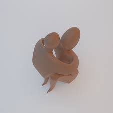 3D 文件用于母亲节和3D 打印的3D 母子装饰Stl 文件，母亲节礼物，3D 打印装饰，送给母亲的礼物，Stl 文件👾 ・可下载3D  打印设计・Cults