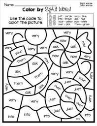 Christmas Color By Sight Word Worksheet Morning Work Freebie Sight Word Worksheets Sight Words Sight Word Coloring