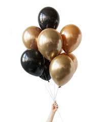 Black And Gold Balloon Border Design Shiny Onyx Black Balloons And Classic Gold Balloons Perfect For Nye Mickey Mouse And Over The Hil Chernye Vozdushnye Shary Svadebnye Shary Rozovye Vozdushnye Shary