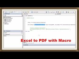 Save Excel Sheet As Pdf With Simple Macro Excelvbaisfun Youtube