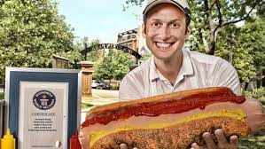 Check spelling or type a new query. Record Hold Profile Dan Abbate The Largest Hot Dog Commercially Available Guinness World Records