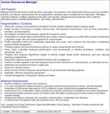 Human resources will usually support the line manager to scope out the job description, including duties, salary, etc., and then advertise the generally, hr and the line manager work together to shortlist candidates against the job specification and then carry out interviews before making an offer. Job Descriptions Start With A Baseline Eri Economic Research Institute
