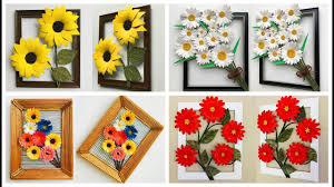 Diy Best 4 Home Decor Ideas Easy Beautiful Wall Decors Inexpensive Decors 54 Youtube Diy Crafts For School Beautiful Wall Decor Inexpensive Decor