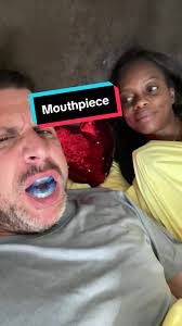 New mouthpiece🤦🏻‍♂️😓 #snoring #mouthpiece #snore #sleep  #interracialcouple #haitiantiktok