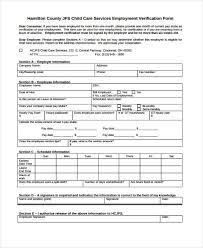 The provider then sends the form to the county, who issues a statement explaining when child care assistance payments can begin and the number of hours that. Free 32 Verification Forms In Pdf Excel Ms Word
