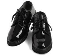 Hi-Gloss Military Dress Corfam Shoes, Black