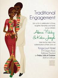 10 African Wedding Invitations Designed Perfectly Knotsvilla Wedding Ideas Canada Wedding Blog African Wedding Theme Traditional Wedding Invitations Ghana Traditional Wedding