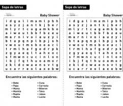 Tarjetas bebé en el mundo, son juegos para baby shower para imprimir en español y gratis, imprime suficientes para todos tus invitados. Juegos De Sopa De Letras Para Baby Shower Para Imprimir Gratis Tengo Un Juego