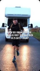 It’s too good not to share twice!, World’s first 1000 miles in 25 days  carrying a 35lb pack. , Breakdown:, Day 1: 43 Miles , Day 2: 35.5 Miles,  Day 3: 35.5 Miles, Day 4: 45 Miles, Day 5: 45 Miles, Day ...