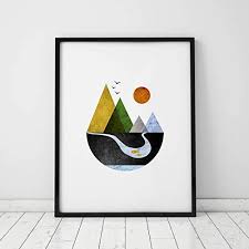 Maybe you would like to learn more about one of these? Buy Scandinavian Art Mountains Art Print Minimal Home Decor Wall Print Geometric Art Minimalist Art Modern Wall Art Abstract Wall Art 8x10 Inch No Frame Online In Kenya B07kyg135p