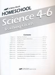 Abeka Homeschool Science Teaching Charts Grades 4 To 6