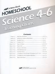 abeka homeschool science teaching charts grades 4 to 6