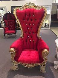 33 off gold red absolom santa boutique salon king queen christmas throne chair throne chair king furniture royal furniture