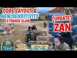 Zan Layout Code Sensitivity 3 Finger Claw Pubg Mobile Youtube Di 2021