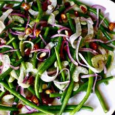 Smitten Kitchen On Instagram Green Beans Freed From The Heaviness Of A Casserole Yes Please This Salad Green Bean Salads Bean Salad Pickled Red Onions