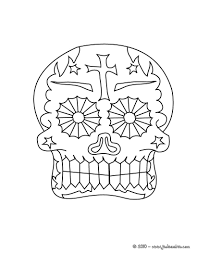 Coloriages masque crâne à colorier - fr.hellokids.com