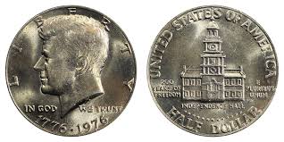 1976 Kennedy Bicentennial Half Dollar Coin Value Prices